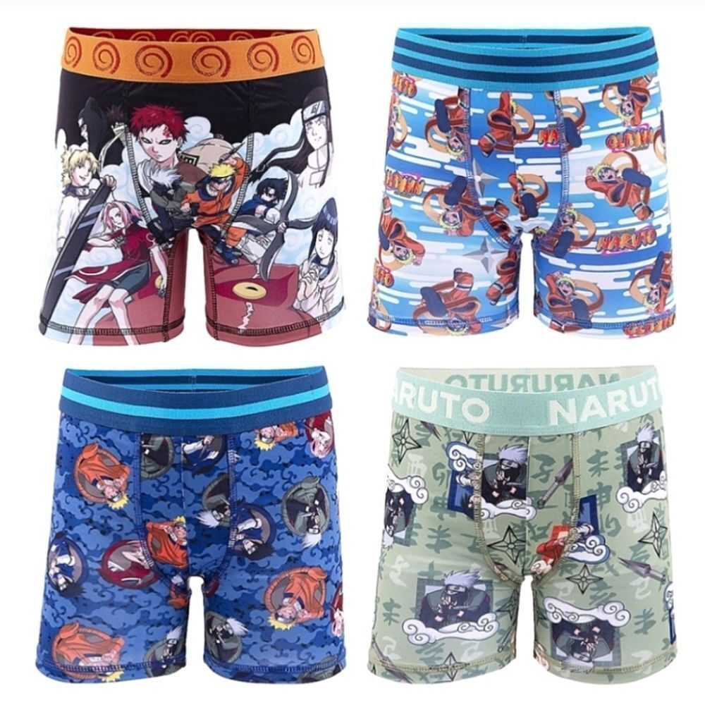 4-pk Naruto Athletic Boxer Briefs